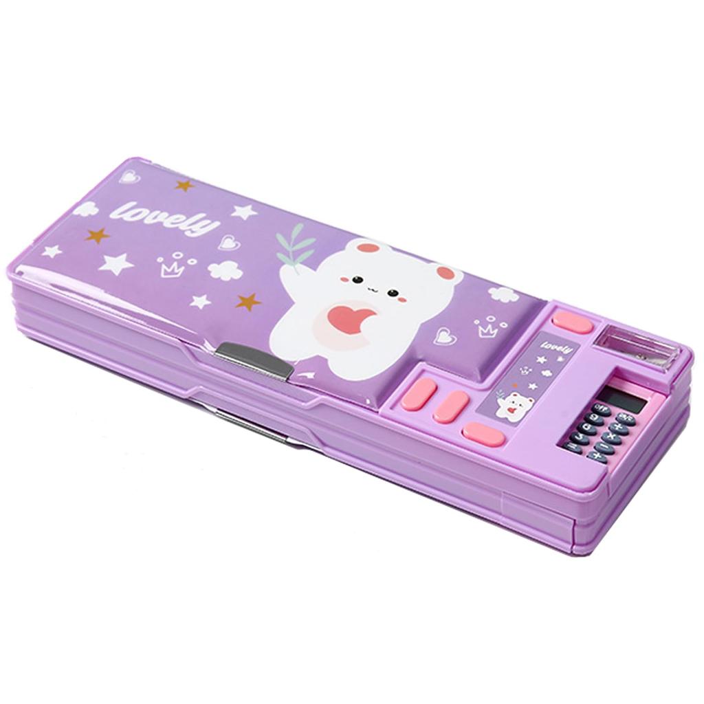 TOMMYFIELD Pencil Case for Elementary School Includes Pencil Stationery Pencil and Display Multi-Function Students, Case, Calculator, Storage,