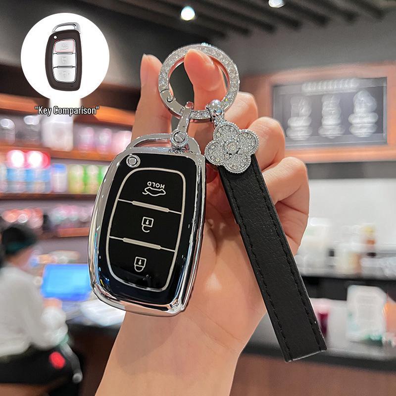 Modern Ix35, Elantra, Santa Fe, and Sonata Key Cover with Buckle