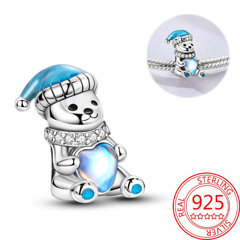 Lovely Copper Little Monkey Embracing Red Heart Pendant Fit Bracelet Necklaces Party Pairing With Handmade Gifts