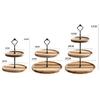 2/3 Tiers Detachable Cake Stand Wooden European Style Pastry Cupcake Fruit Plate Serving Dessert Holder Home Decor Wedding Party