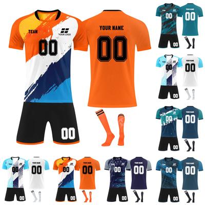 Personalised Shirts Kit Mens Girls With Number Custom Football Jerseys For Boys Training Suit