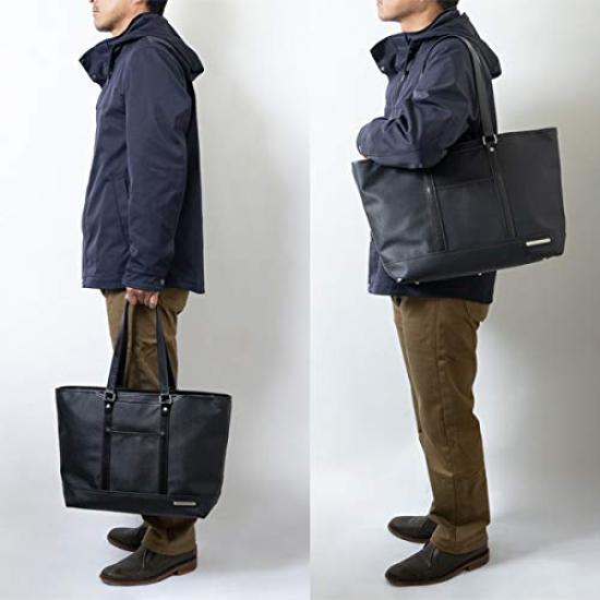 Bolsa Tote Executiva INFITH UNISON (Preto) - Repelente à água, Multifuncional, Autossustentável, Grande Capacidade, Serve para Tamanhos B4 e A4, Perfeito para