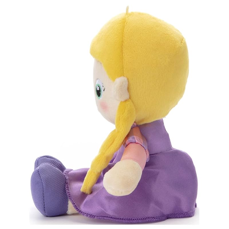 Takara Tomy Arts Disney Character Washable Beans Collection Rapunzel Plush Toy, Approximately 19cm Tall