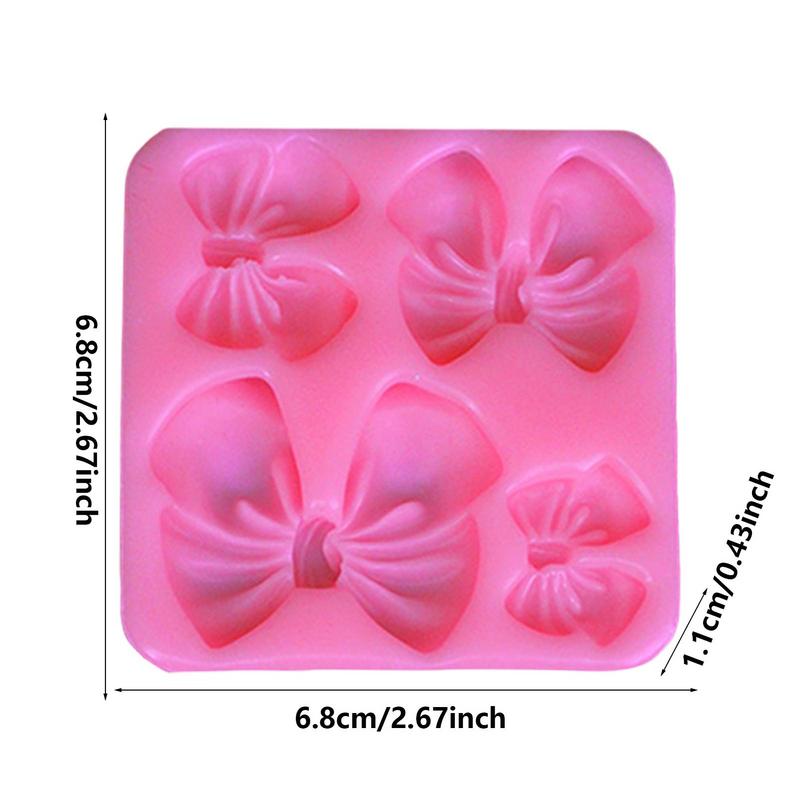 2025 New Bow Knot Resin Art Molds Silicone Fondant Mould Cake Decoration Tools Pastry Kitchen Baking Accessories Set