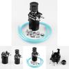 Engine Cylinder Aluminum Catch Reservoir Breather Can Black With