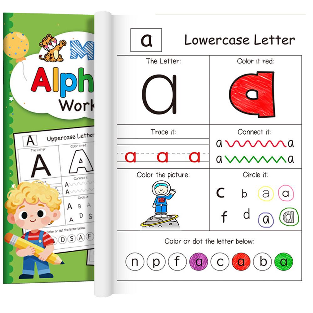 Буквы А-Я Алфавит Фонетика Практика Рабочая тетрадь Дошкольное обучение Английский язык Детский сад Письмо Раскраска Монтессори
