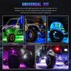 10 Pods 240 LED APP Control RGB Rock Lights For Jeep Off-Road Truck UTV Underbody Underglow Trail Rig Light Auto Decorative Lamp