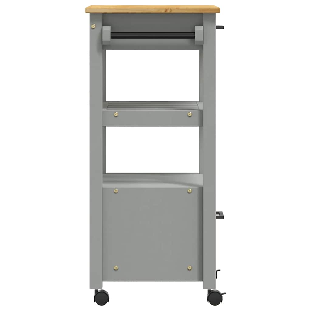 Vidaxl Kitchen Trolley, Monza, 48X40X90 Cm, Solid Pine Wood