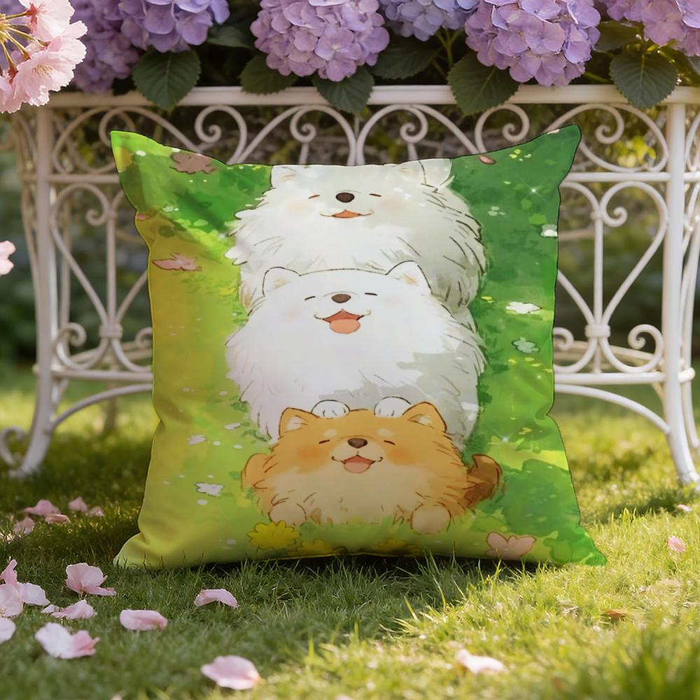 Cartoon Drawing Animal Cushion Cover Home & Car Dual-Scene Pillow Cover: Reversible for Premium Comfort