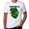 Tyrannosaurus Flex Shirt Unique Gym Shirts For Fitness Tshirt Big And Tall Solid Color Tshirt