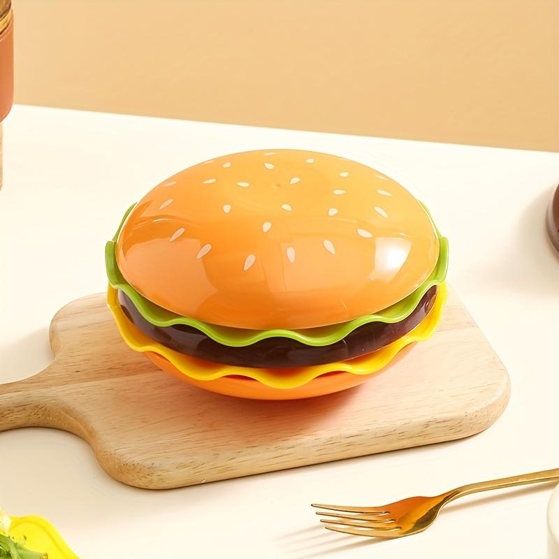 

Stackable Hamburger Plate Set- Mini Dinner Plates with Bone Spit Design,Funny Sauce Containers for Table Decor Bone disc