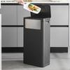 Double-Lid Large Capacity Trash Can for Kitchen, Public, Outdoor & Commercial Use