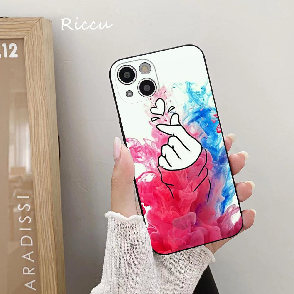 FOR IPhone 14 Fingertip Love Phone Case 14 11 12 Pro 8 7 14 Plus X Pro 14 MAX 13 MINI XR XS Iphone 14 13 Soft Phone Covers
