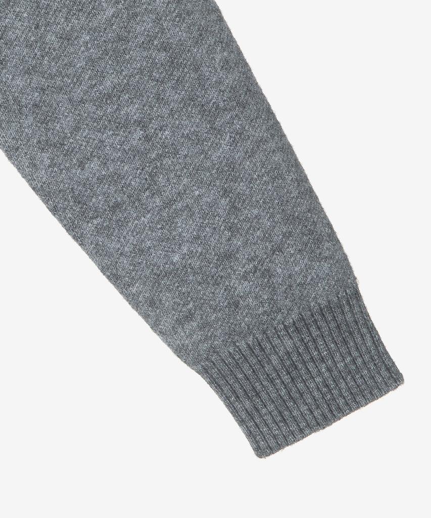 MINDBRIDGE Boucle Lettering Semi-Oversized Knit