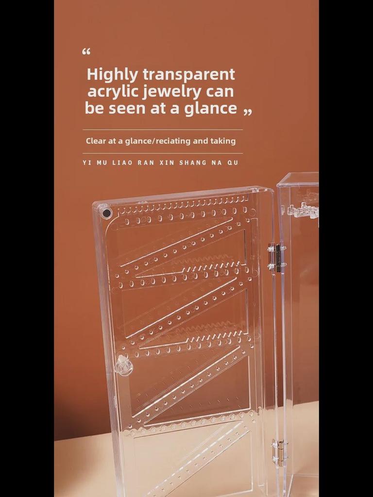 Akrilik Toz Geçirmez Kolye Saklama ve Sergileme Standı