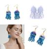 Glossy Shiny Earring Silicone Mould with Hole Jellyfish Shape Dangle Earring Epoxy Casting Mold for DIY Earrings Decor
