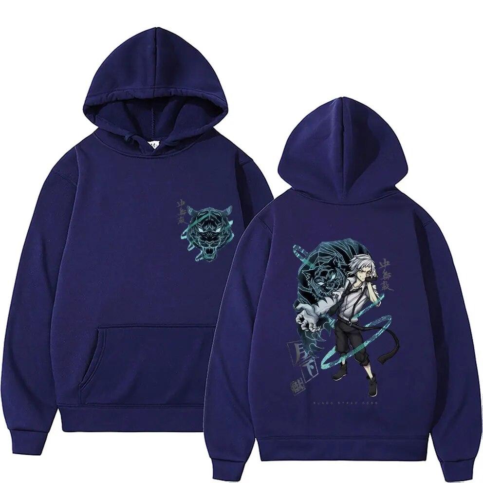 Anime Bungo Stray Dogs Nakajima Atsushi Graphic Print Hoodie Unisex Vintage Unisexga Sweatshirt Unisex Casual Oversized Hooded Pullover