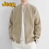 JEEP Men's American-Style Knitted Cardigan Jacket