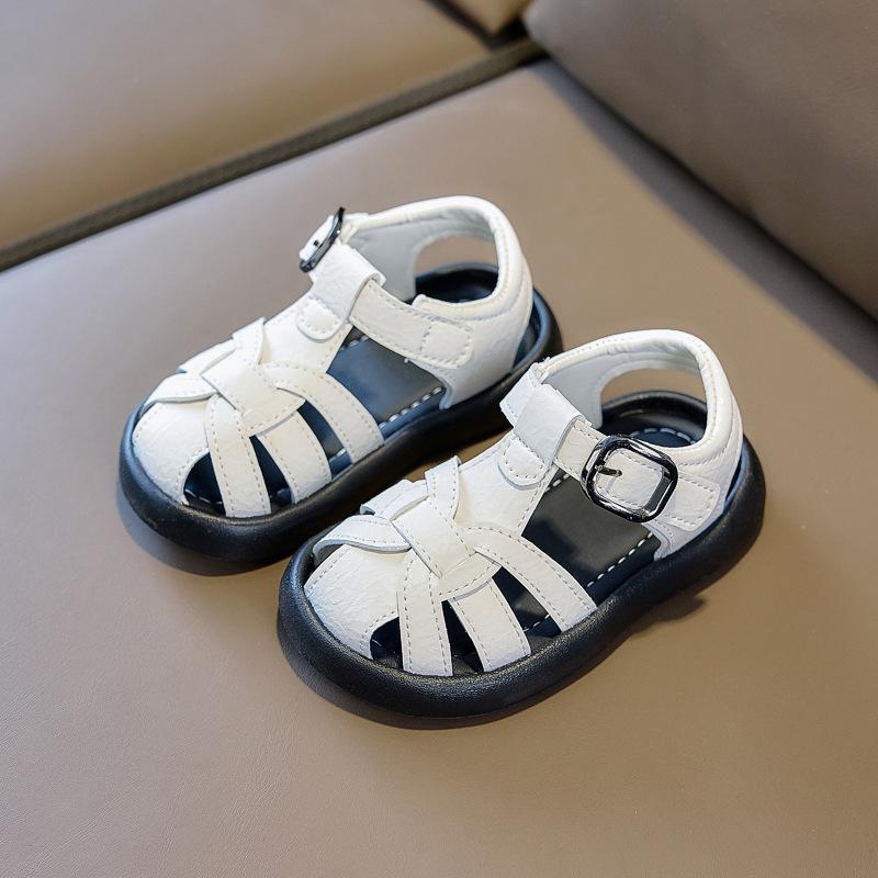 2026 Soft Sole Beach Walker Sandals for Boys: Toddler Summer Closed-Toe Sports Sandals 25