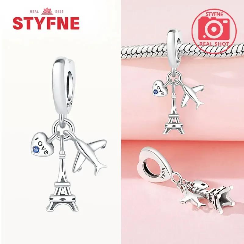 Coppercolorful Travel Luggage Charms Plane Beads Fitoriginal Bracelets Diy Fine Jewelry For Women Gifts