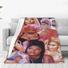 Nicki Minaj Decken Fleece Frühling/Herbst Tragbar Super Warm Kuscheldecken für Bett Reise Bettüberwürfe