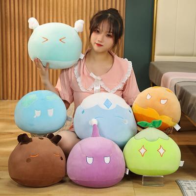30 /40 /50cm New Kawaii Plush Genshin Impact Pillow Cute Slime Elemental Peluche Toys Stuffed Soft Game Dolls Cushion Kids Gifts