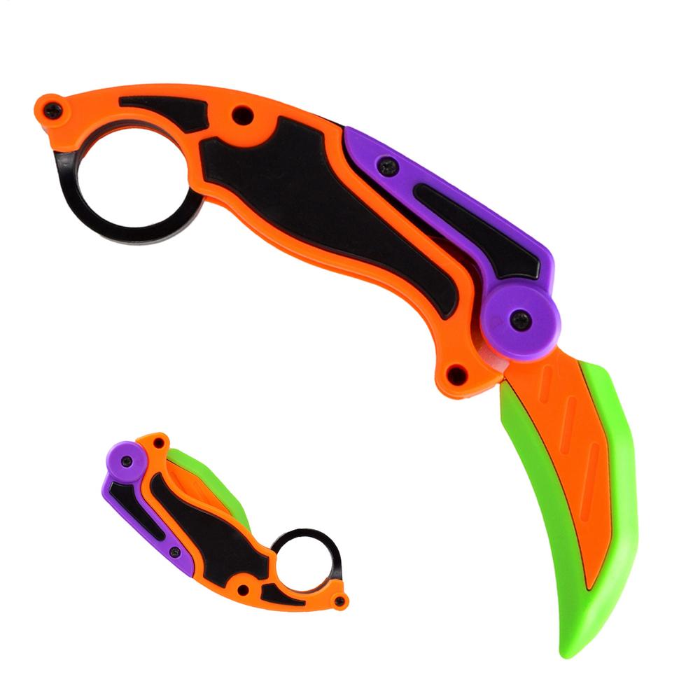 Fidget Klauw Snijder 3D Geprint Zwaartekracht Vouwbaar Sensorische Spinner Wortel Snijder Speelgoed Voor Volwassenen Reizen Werk Huis School Bureau Feest black