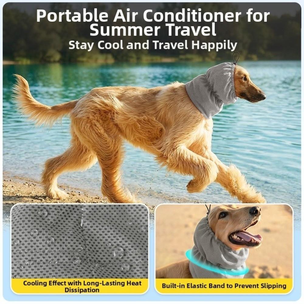 Quick Dry Pet Dog Earmuffs Elastic Mesh Dog Ear Cover Comfortable Pet Neck Gaiter  Dog Walking