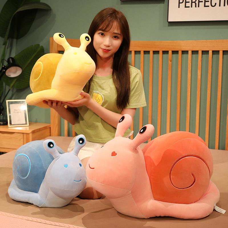 Cartoon Snails Plush Toys Lovely Animal Pillow Stuffed Soft Kawaii Snail Dolls Sofa Cushion Cute Birthday Gift For Girls