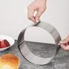 Einstellbare Mousse Ring & Kuchen Kragen Surround Film Futter Ring Formen 3D Runde Backform Küche Dessert Dekoration Werkzeuge