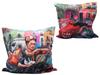 Carmani, ein Kissen mit Füllung und Reißverschluss - ein Motiv inspiriert von den Gemälden von Frida Kahlo