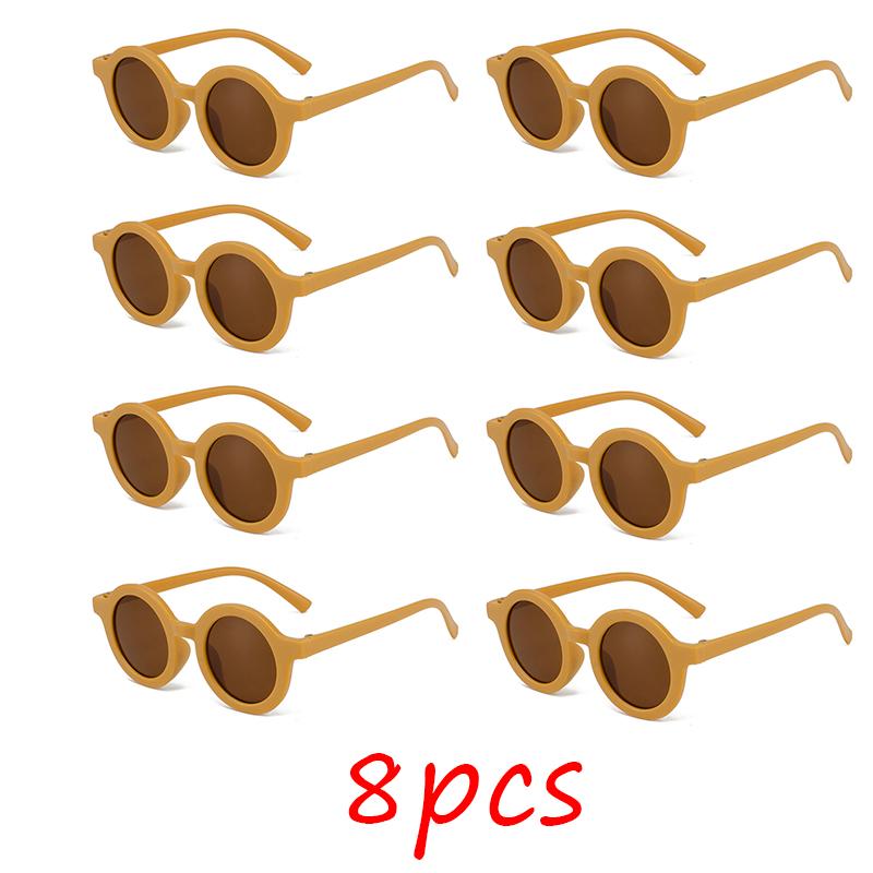 Children'S Sunglasses Inset Style  Round Frame 1-7 Year Old Baby Sunglasses Sun Shading Sun Protection