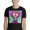 Funny Neon Color Anime Horror Skull Short-Sleeve Unisex T-Shirt