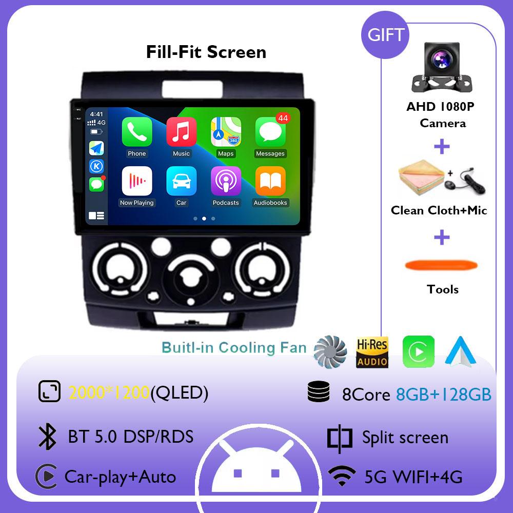 Android 14 автомобильное радио для Ford Everest Ranger Mazda BT50 BT-50 2006 2007 2008 - 2010 GPS мультимедиа видеоплеер головное устройство стерео