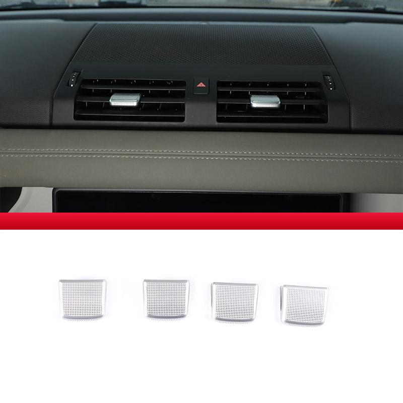 För Land Rover Defender 90 110 -2024 ABS Krom Bil Central Kontroll Luftutblås Justeringsspak Cover Dekorativa Tillbehör