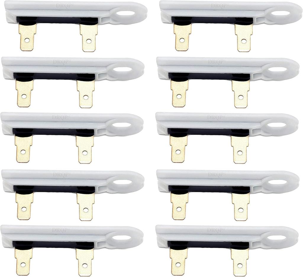 10pcs 3392519 Dryer Thermal Fuse Replacement With 196°F Single Blow Limiter Safety Function For Kenmore Dryers
