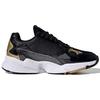 Adidas Originals Falcon Comfortable Casual Non-Slip Wear-Resistant Low-Top Dad Shoes Women Sneaker Black FV3408