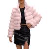 Women's Fashionable Warm Long Sleeve -Color Furry Coat