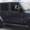 8PCS Door Hinge Cover Trim Accessories For 2018-2024 2025+ Jeep Wrangler JL JLU For -2024 2025+ Jeep Gladiator JT (Purple)