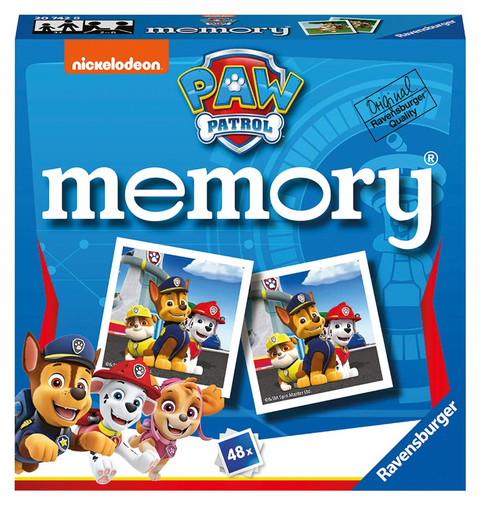 PC Game Ravensburger Paw Patrol Mini Memory Game Matching Picture Snap Pairs Game For Kids Age 3 Years and Up -