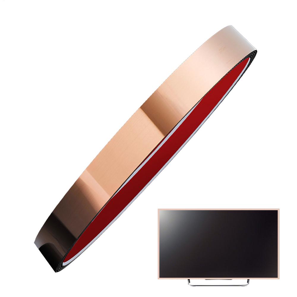 Peel And Stick Wall Molding Trim 16.4 Ft Tile Edge Molding Trim Mirror Border Design Adhesive Strip For Mirror Framing Ceiling