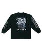 BEN DAVIS White Label Oversized Spray Master Long Sleeve T-Shirt White