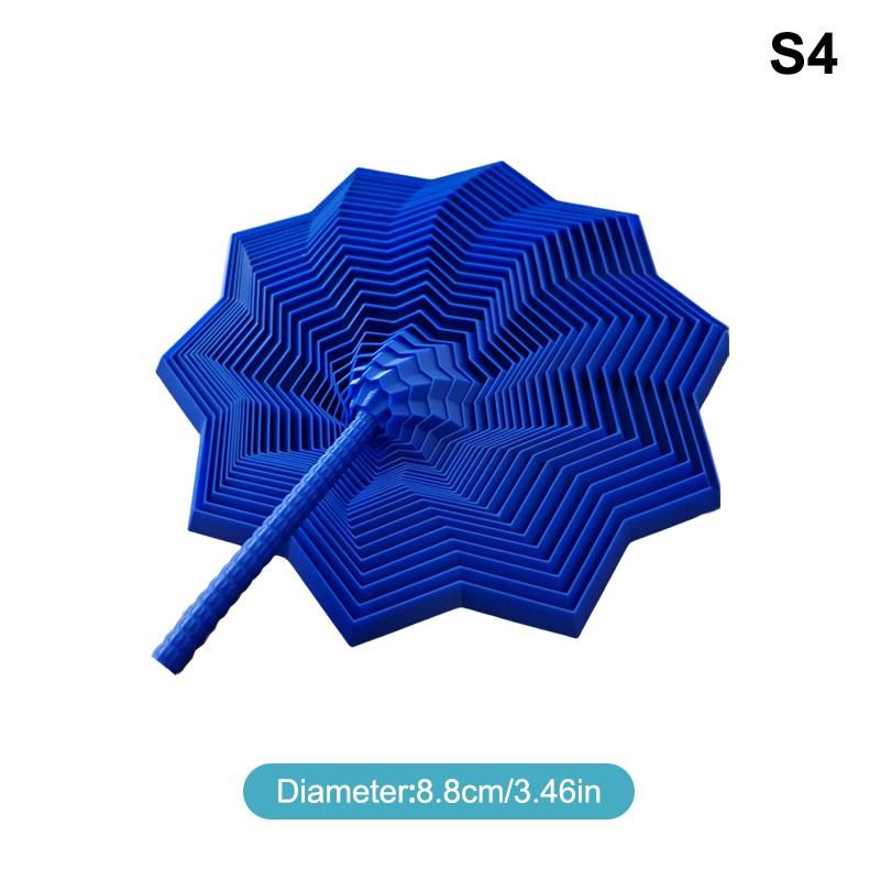 3D Printed Expanded Sensory Fidget Star Star Shaped Fidget Toys With Handles Decompression Toys Stress Relief Whirling Spiral