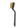 7-inch Industrial Cleaning Brush Set: Stainless Steel, Copper, Nylon Bristles – 3 Mini Brushes for Polishing.