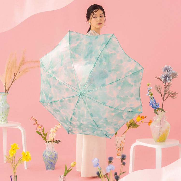 Flower Vase 61cm Perfect for Wpc. [Vinyl Umbrella] Umbrella, Blue, Long, Ribs, Large, Jump-friendly, Cute, Stylish, Commuting, School, Travel,