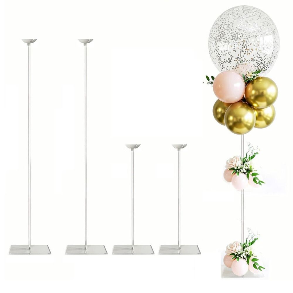 Decorations Acrylic Balloon Stand Compact Design Reusable Desktop Balloon Stand Clear Balloon Sticks Weddings Celebration