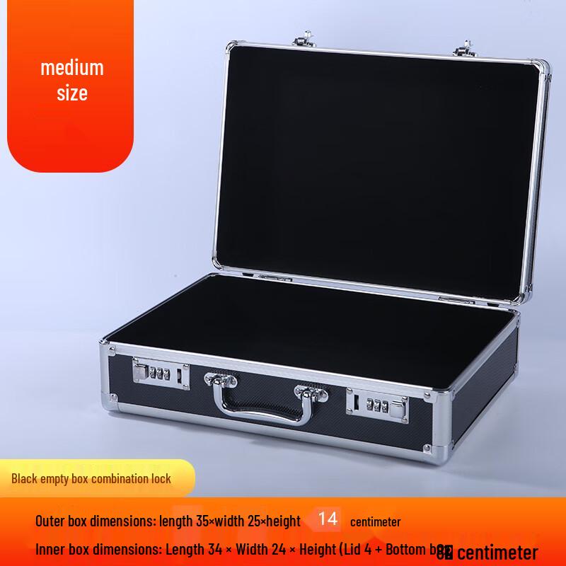 Jundingying Portable Password Lock Storage Case for Tools & Documents