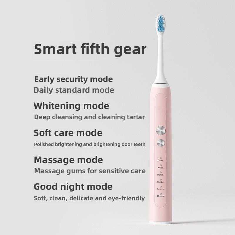 Sonic Electric Toothbrush Wireless Induction Charging Automatic Intelligent Electric Toothbrush Adult Soft Hair Waterproof Gift