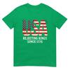 Rejecting Kings Since 1776 Patriotic Usa Flag 4th Of July Tshirt