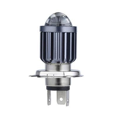Motorcycle Headlight H4 Ba20D Led Moto Fisheye Lens P15D-25-1 White Yellow Bulb